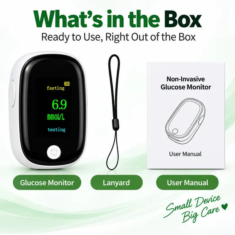 One button glucose monitor
