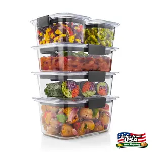 RBM Brilliance 10-Piece Set, Leak-Proof and Clear Food Storage Containers