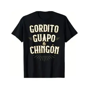 Summer t Shirts Chubby, Handsome and Awesome - Funny Mexican T-Shirt