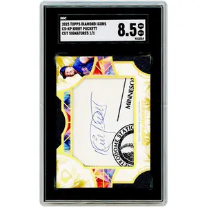 Kirby Puckett Minnesota Twins Autographed 2025 Topps Diamond Icons Cut Signatures #CS-KP #1/1 SGC Authenticated 8.5 Card - Fanatics Authentic Certified