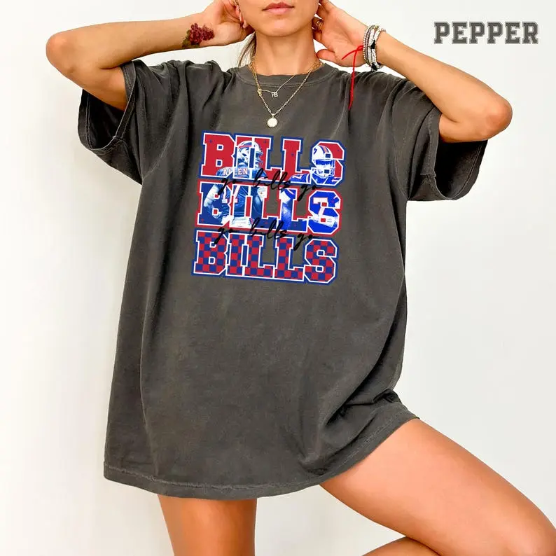 Comfort Colors BB Football Shirt, Buffalo Tee, Let's Go Football Shirt, Football Game Day Shirt