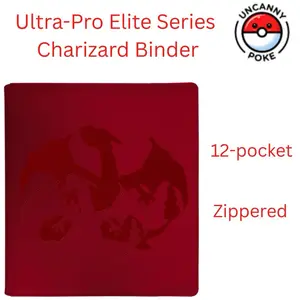 Charizard Ultra Pro Elite Series 12 Pocket Zippered Binder, Pokemon