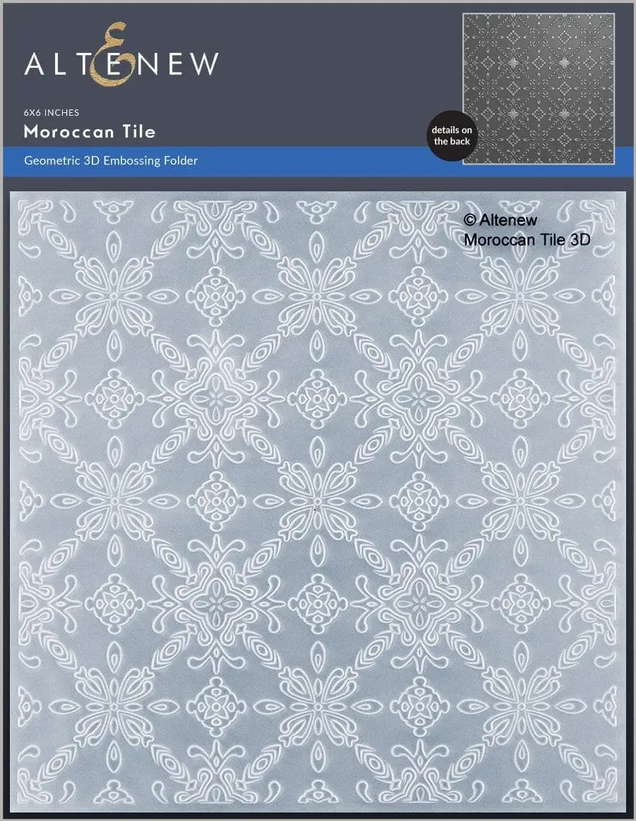 Moroccan Tile 3D Embossing Folder