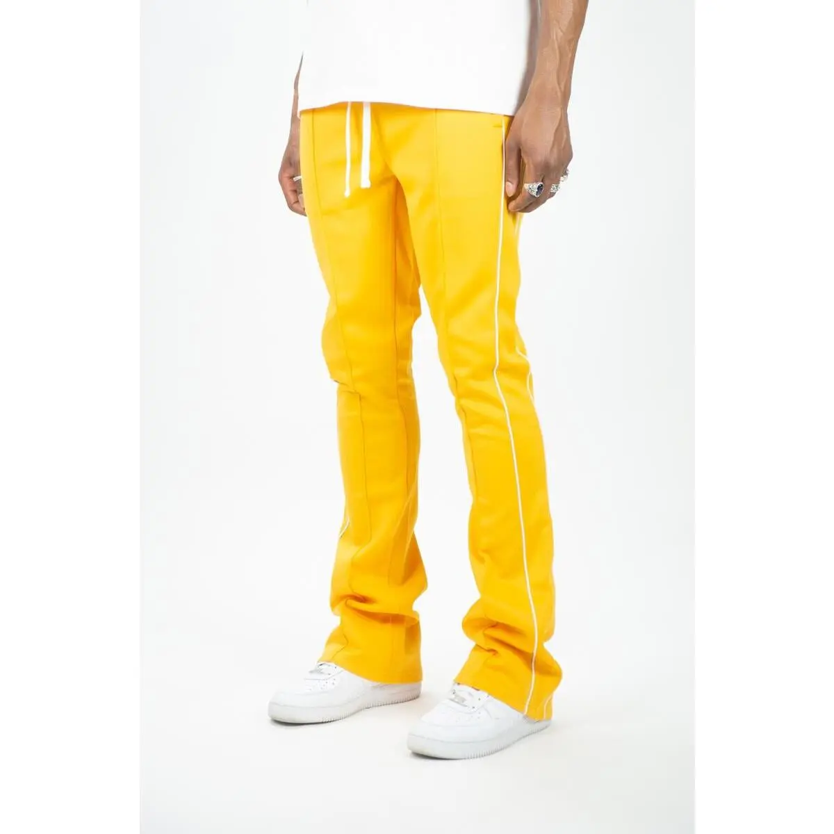 Rebel Stacked Flare Track pants Gold 470