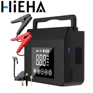 【Father's Day Gift】Hieha 4000A UltraSafe Jump Starter with 150PSI Tire Inflator, Diesel Engines, 15000mAh Power Bank, LED Light, Upgraded Cooling Fan & Motherboard