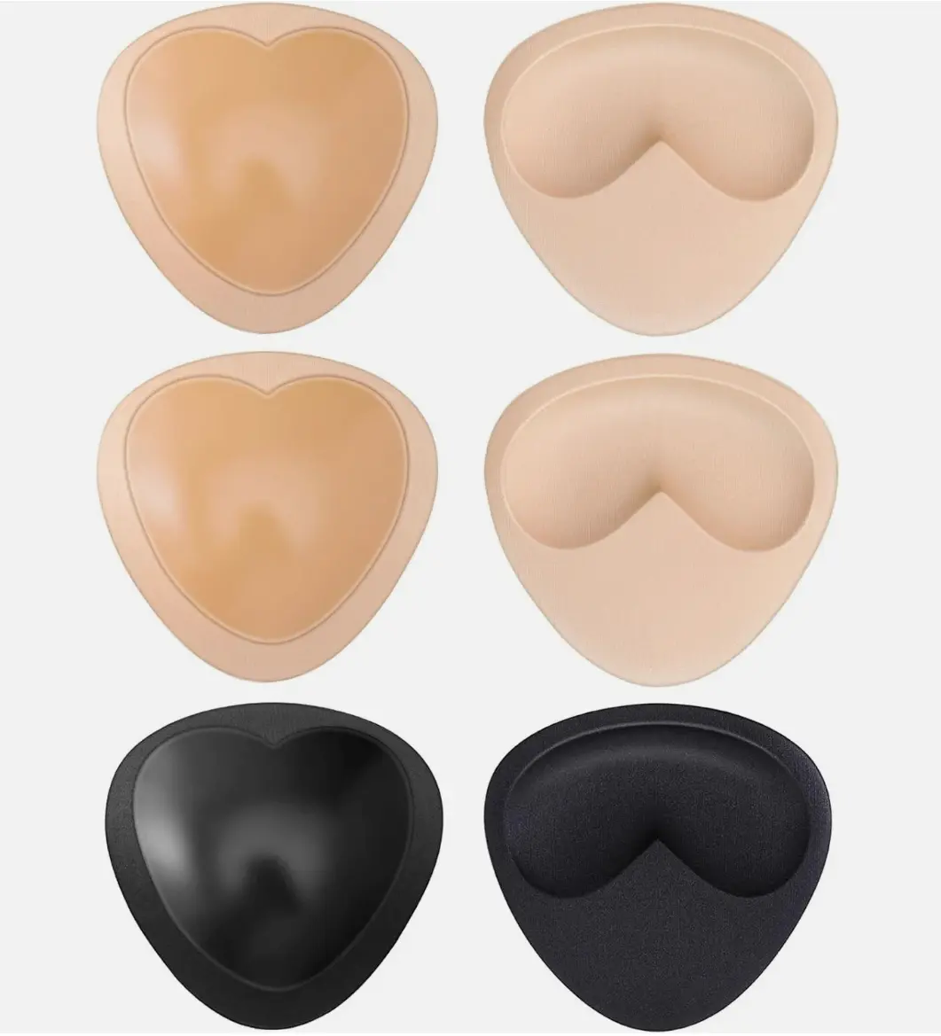 Bra Pad Inserts Sticky Bra Push Up Silicone Adhesive Breast Lift Padding