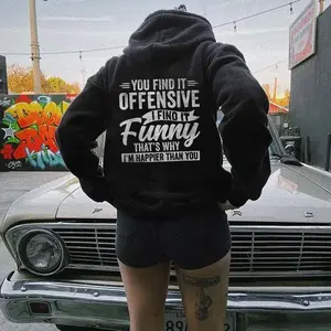 YOU FIND IT OFFENSIVE Hoodie, Tshirt, Sweatshirt, Aesthetic Tatoo Outfits, Streetwear Style, Retro Vintage Y2k Women Graphic Tees