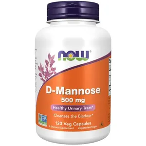 NOW D-Mannose, 500 mg, 120 Veg Capsules
