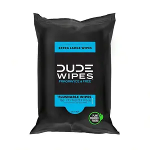A convenient travel-size pack of extra-large flushable wipes designed for a fresher, more comfortable clean wherever you go
