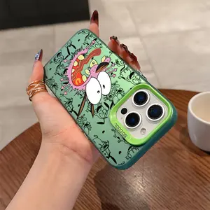 Prank Brave Cowardly Dog Phone Case for iPhone 16 15 14 13 12 11 Pro Max X XR XS MAX 8 7 Plus Anti-Drop Protective Frosted Back Cover