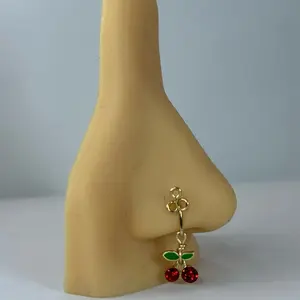 Cherry dangling nose cuffs