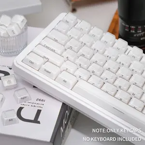 DigAura Crystal Jelly Side-Printed Translucent MDA Profile 122-Key Keycap Set（only keycap, not include a keyboard）