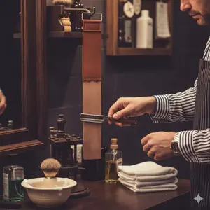 Professional Leather Strop for Razor Sharp Edges - Universal Honing Tool for Straight Razors, Kitchen Knives, Folding & Barber Tools. Durable & Efficient Leather Sharpening Strop to Maintain Blade Sharpness.