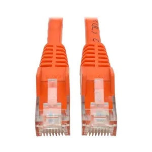 Tripp Lite N201-015-OR 15 ft. Cat6 Gigabit Ethernet Snagless Molded Patch Cable UTP Orange