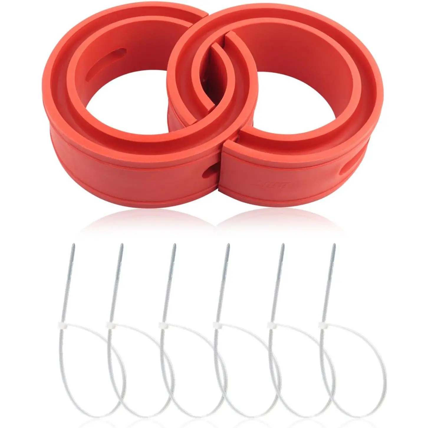2PCS Front-Rear Coil Spring Spacer for 1.45''-1.65'' Spring Spacing,Heavy-Duty Coil Spring Booster Enhance Spring Rate,Universal Coil Spring Spacers Car Accessories for 2000-2500Lb Car