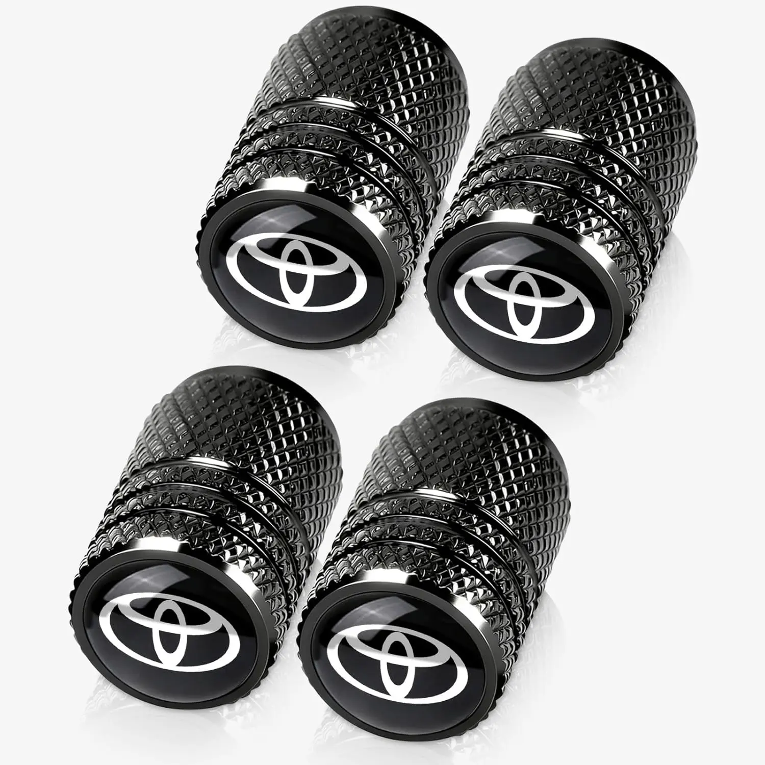 8PCS Aluminum Tire Stem Caps for Anodized Aluminum Tire Valve Cap Set, Corrosion Resistant, Universal Stem Covers for Cars Trucks Motorcycles SUVs and Bikes