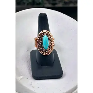 Copper hammered ring