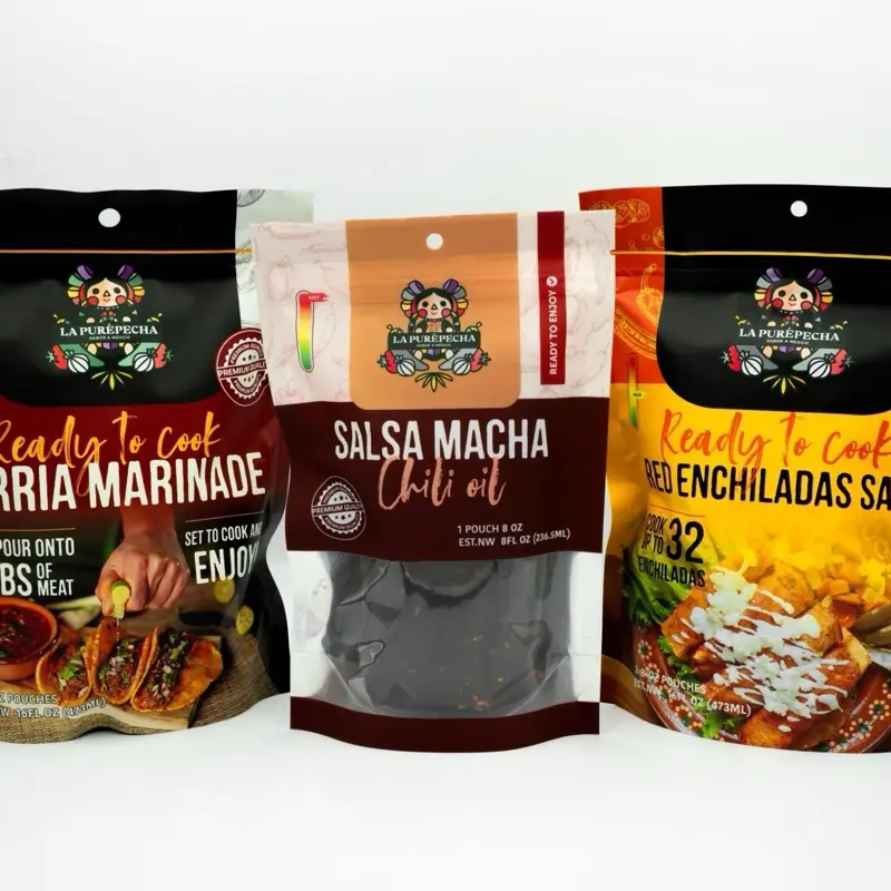 La Purepecha Sauce Trio|Birria,Enchiladas & Salsa Macha