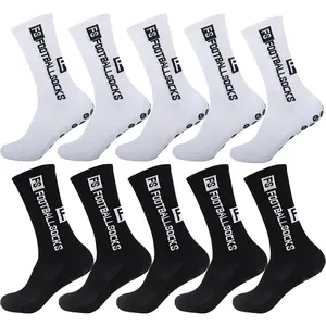 Unisex All-Season Athletic Socks, 10 Pairs Non-Slip Grip Socks with Shockproof, Elastic Design, Tailored for Soccer, Hiking, Athletic Sock