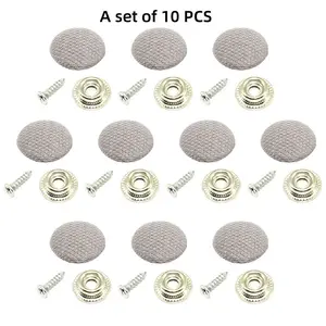 A Set of 10 Clamp-type Rivet Fixers with Maintenance Buttons for Internal Roof Fasteners and Roof Fasteners, Suitable for Car Roof Clamps, Vehicle Interior Clamps, Roof Cloth Repair Tools, and Roof Clamp-type Rivet Fixer Maintenance Buttons