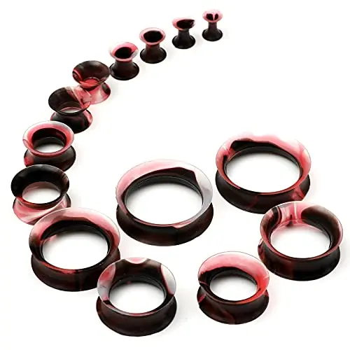 Black with Red Color