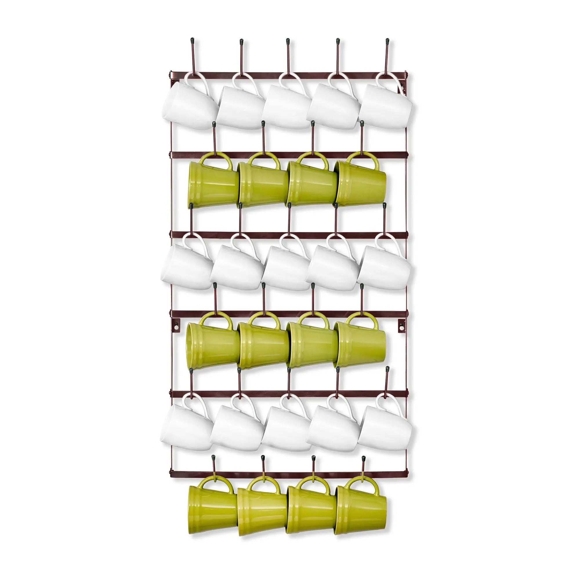 Sorbus Large 6-Tier Mug Rack, Wall Mounted with27 Hooks Sorbus Large 6-Tier Mug Rack, Wall Mounted with27 Hooks