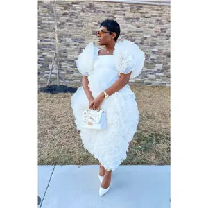 ROSETTE WHITE DRESS ROSETTE WHITE DRESS