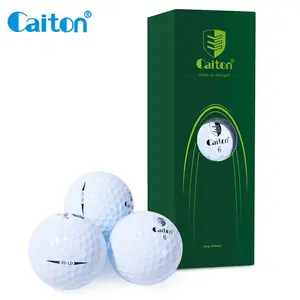 Caiton 6/3PCS Ultra-Long Distance Golf Balls, featuring a double-layer structure design, high-elasticity core, and premium polyurethane material, offer a soft feel and are perfectly suited for both beginners and experienced golfers.