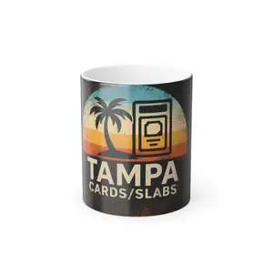 Tampa Cards Slabs Retro Palm Sunset Color Morphing Mug