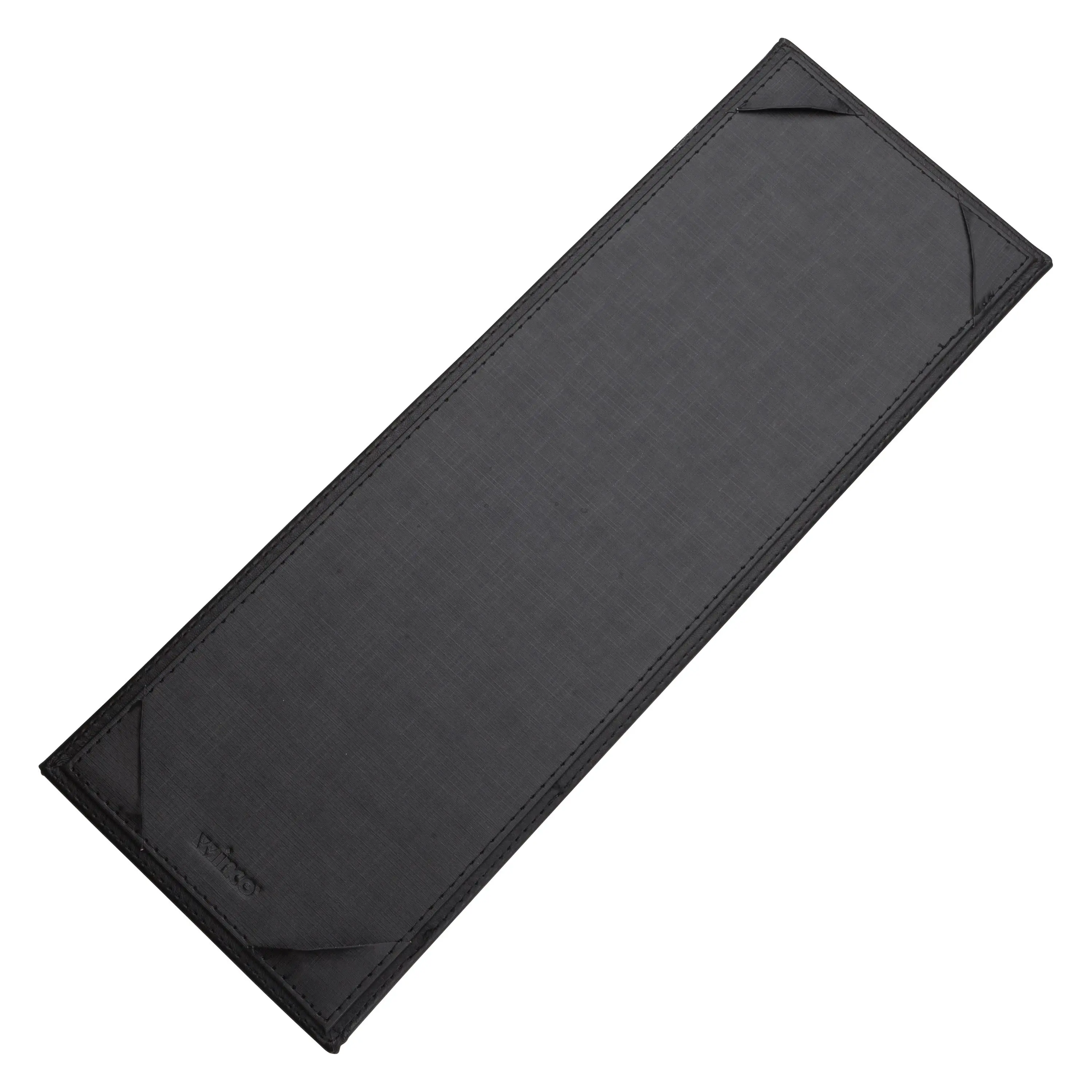 Single-View Menu Cover - Black, 4-1/2" x 14"