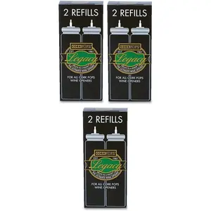 Wine Bottle Opener Refill Cartridges - Eco-Friendly Low-Pressure, Fits All Compatible Models, Opens 60-80 Bottles per Cartridge, 3 Boxes