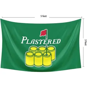 Probsin Plastered Flag Golf 3x5 Feet Banner,Funny Poster UV Resistance Fading & Durable Man Cave Wall Flag  for College Dorm Room Decor Decoration Items Hanging