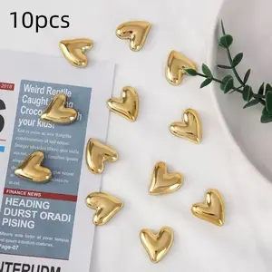 10 Piece Cute Refrigerator Magnet Set, Refrigerator Decorating Magnet, Heart Shaped Magnets for Home Kitchen Office Decor, Perfect Valentine's Gift for Friends and Family