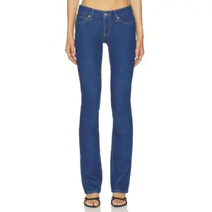 RE/DONE The Lean Straight Leg Jeans in Dark Star