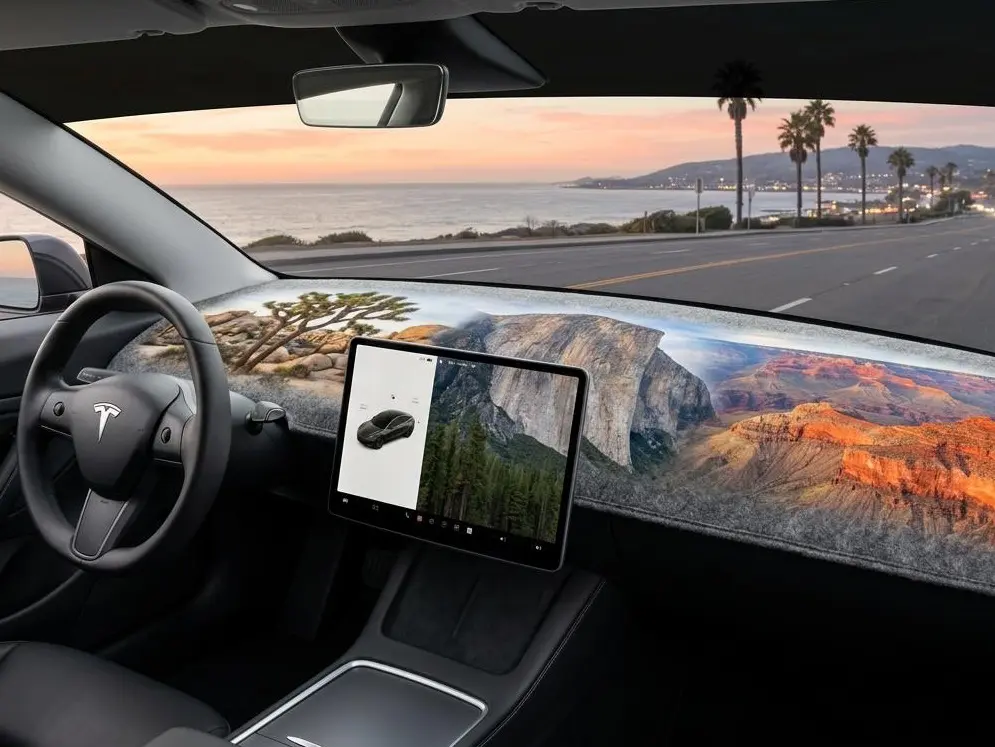 Custom Dashboard Cover Mat for Any Car – Personalized Photo Dashboard Protector | Unique Gift for Car Lovers