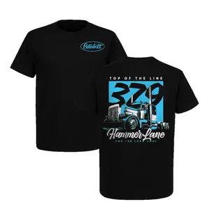 Peterbilt 379 Hammer Lane Graphic Tee Top Of The Line Trucker Semi Truck Unisex T-Shirt Fan Gift