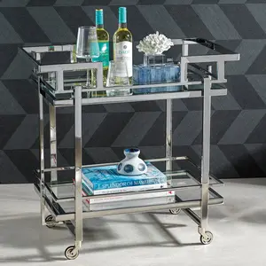Harry's Polished Bar Cart