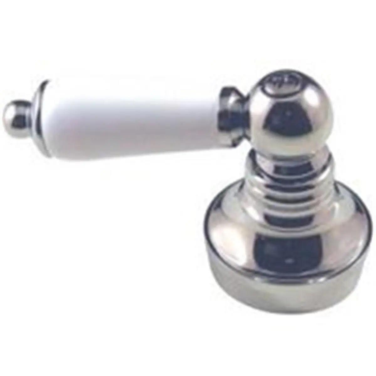 212 MAIN Universal Size Lever-Type Faucet Handle with Ceramic Porcelain Inserts, White Tip, Chrome Finish, Model 46010, Wrench-Included Boating Water Sports Accessory