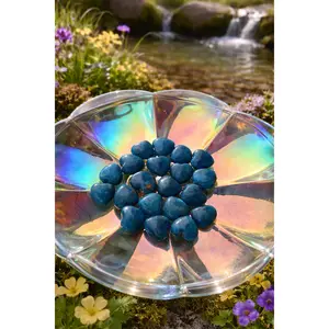 Blue Apatite Gemstone Natural Crystal Hearts