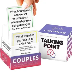 Couple Dialogue Card, 200pcs Adult Dating Paper Card Game, Couple Intimacy Fun Game Card, Gift for Her, Men's Gift