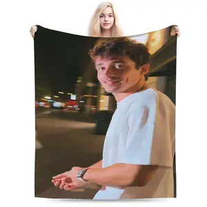 Charles Leclerc Inspired Ultra-Soft Flannel Fleece Blanket, Warm and Cozy for Living Room, Office, Sofa Decor, All-Season Travel Blanket, Multipurpose Gift - Home Decor Accessories, Creative Inspiration, Office Blanket