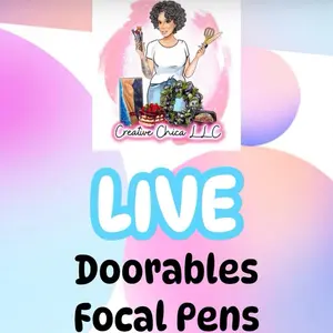 Creative Chica LLC Doorables Focal Pens LIVE Event Featuring Creative Chica LLC Branding
