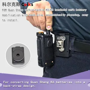 Versatile Belt Clip Holder for UV-K6 & UV-K5 Radios, Durable Design Fits Both Models, Secure Attachment Option