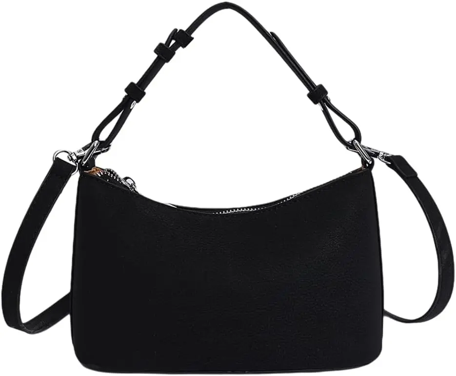 Shoulder Bag for Women, Small Crossbody Purse Classic Underarm Hobo Bag Stylish Top Handle Handbag for Daily Work Travel | Vegan Leather