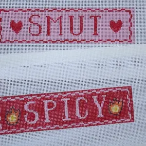 SMUT Bookmark | Hand-Painted Needlepoint Canvas | 13 Mesh or 18 Mesh | Made to Order | Canvas Only