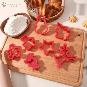 Hxison Christmas Cookie Cutter Set 6-Piece Holiday Shapes with Tree Star Santa Reindeer Gingerbread Men Snowman Designs for Festive Baking and Decorating Bakeware ice spice's spongebob outfit