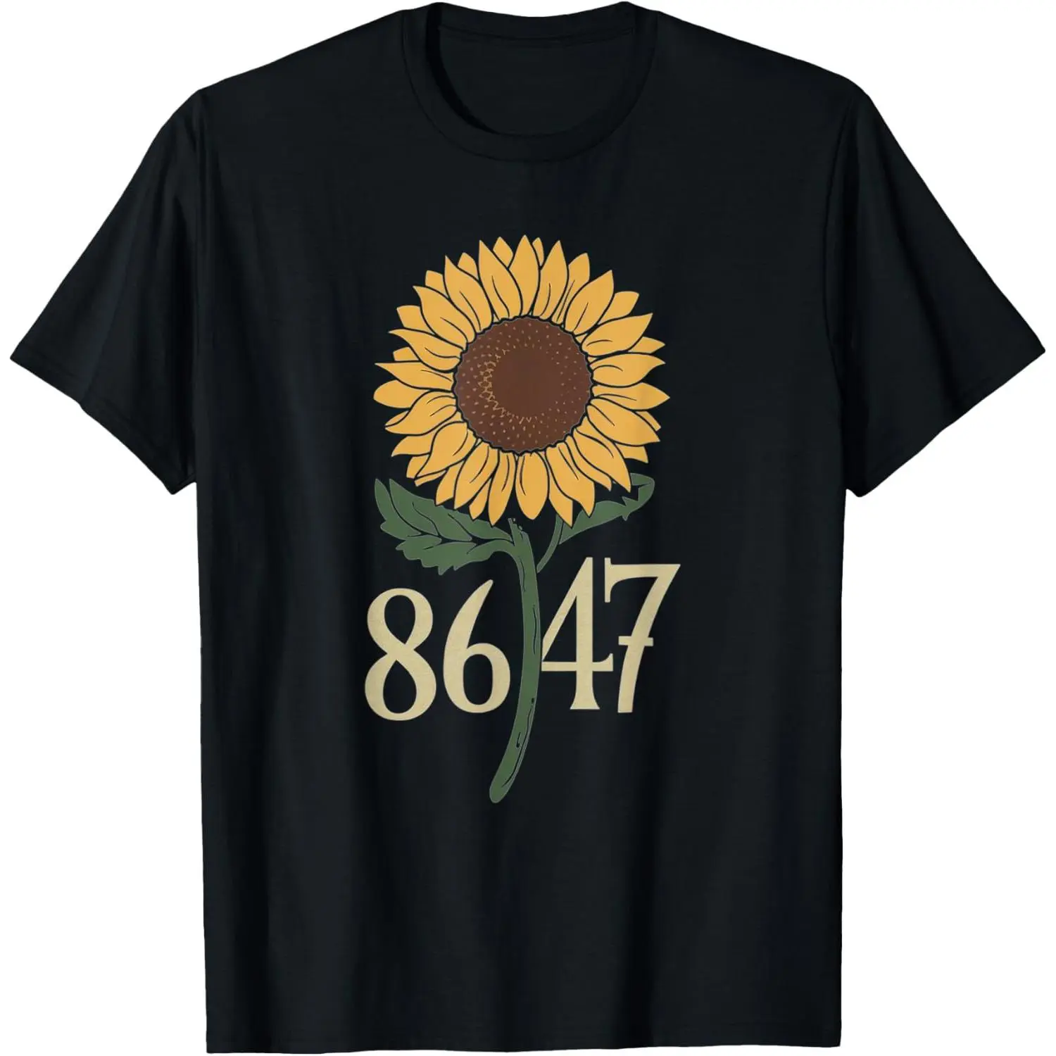 Retro 8647 Subtle Anti Trump 86 47 Floral Boho Style Unisex T-Shirt, Ladies T-Shirt, Sweatshirt, Hoodie