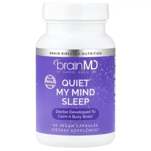 BrainMD Quiet My Mind Sleep, 60 Vegan Capsules