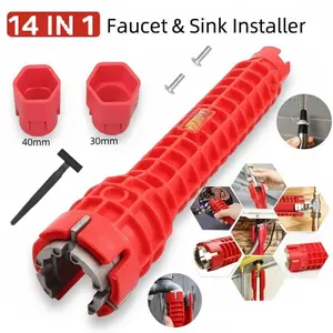 14-in-1 Faucet & Sink Wrench – Multifunctional Plumbing Tool for Bathroom, Toilet & Kitchen Sink Installation and Removal