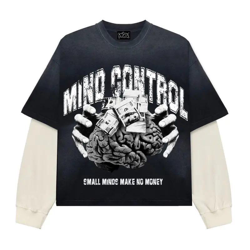 Small Minds " Long Sleeve Double Layer " T-Shirt